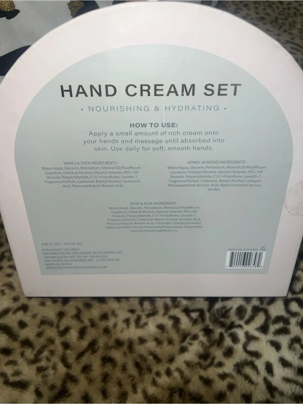 Hand Cream Set - Vanilla Shea, Honey Almond, Rose & Aloe (Pink, White, Cream)